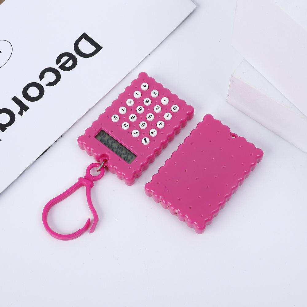 Cartoon Cute Cookie Mini Calculator for Students - Stylish and Portable
