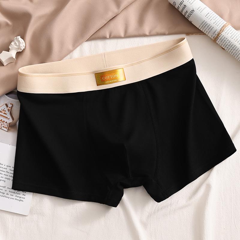 Men's Pure Cotton Loose Fit Breathable Boxer Briefs - Plus Size, Teen Friendly Four-Corner Shorts