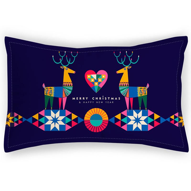 Velvet Printed Pillowcase Student Dormitory Multicolor Single Polyester Pillowcase Multicolor