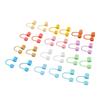 Drinking Straw Lid Cover Silicone Dust Proof Reusable Universal Cute Straw Cover for Drinking 24 PCS Rainbow
