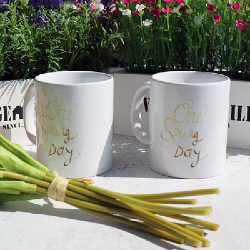 ic666-Design Mug 2p-Gold Leaf Calligraphy 2