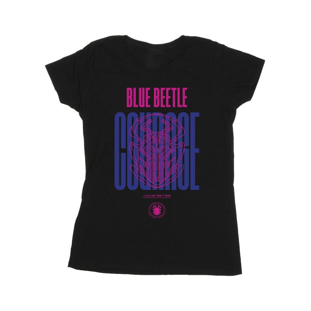 Blue Beetle Womens/Ladies Courage Cotton T-Shirt