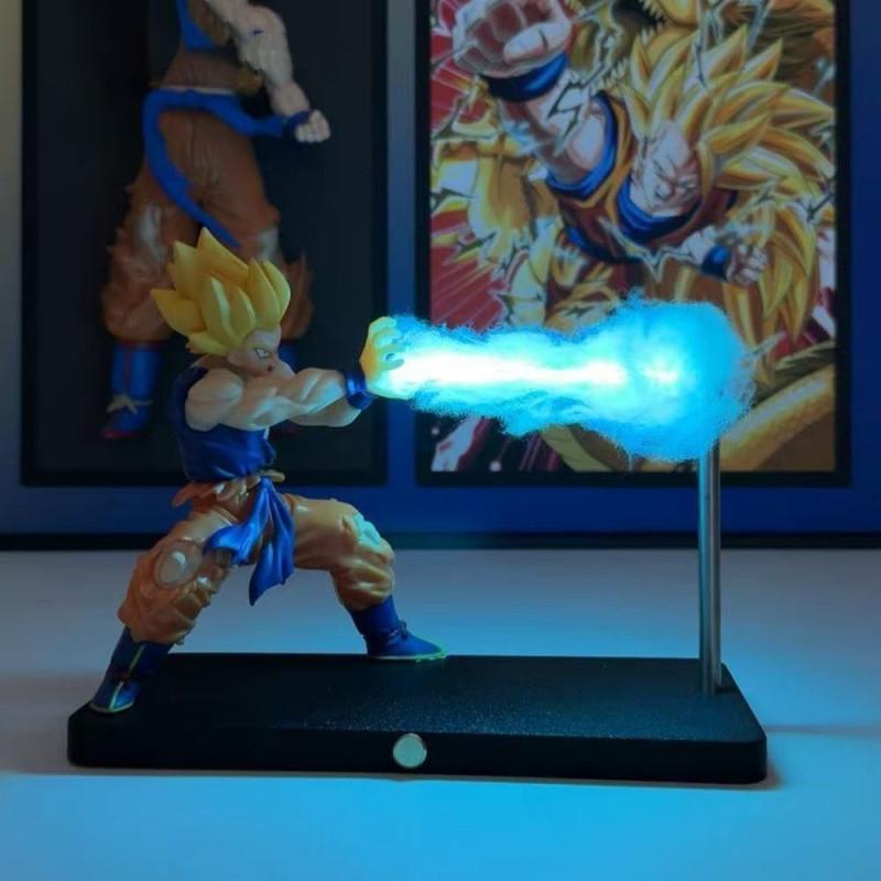 Dragon Ball Z Son Goku Night Light Anime Touch Kamehameha Magnetic Night Light Creative Desk Decoration Cool Model Doll Boys Gifts