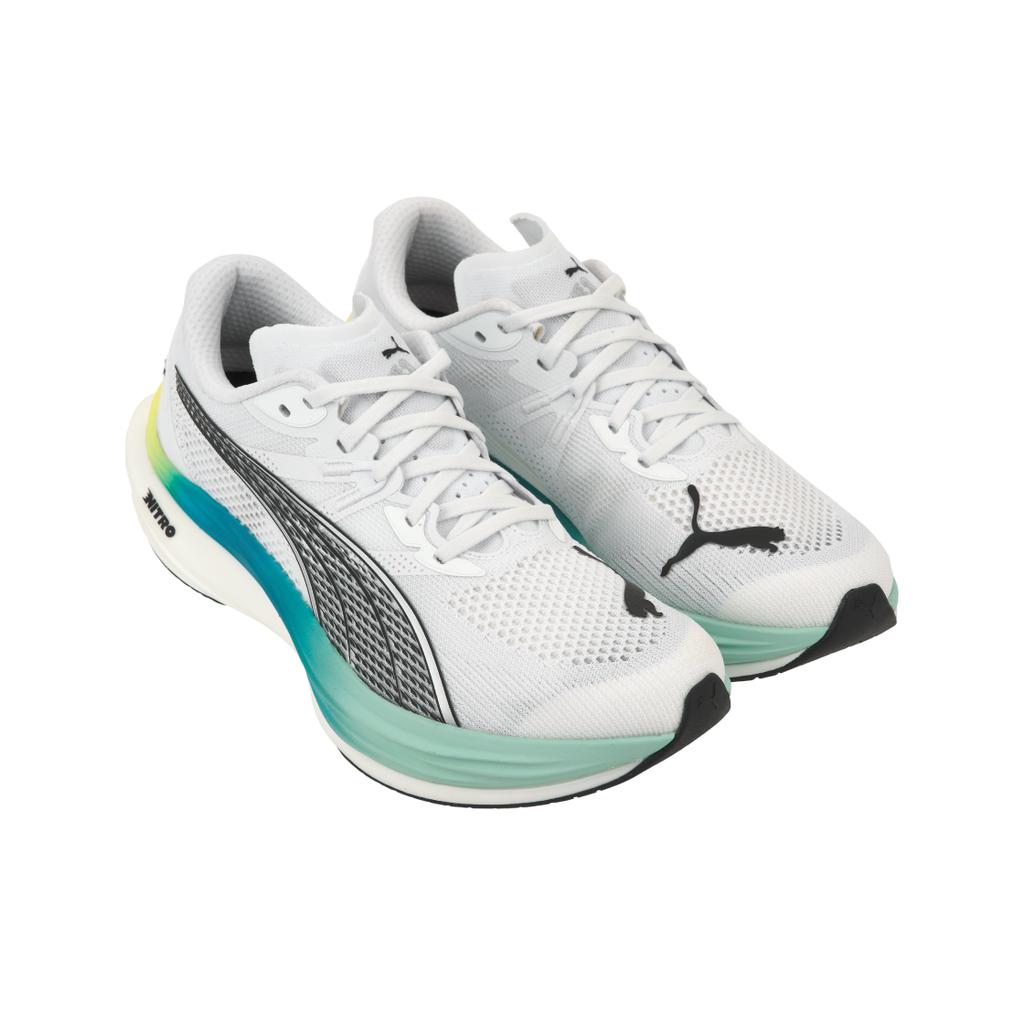 Puma Deviate Nitro 3 Wide White Speed Blue Men Sneakers 378449-07