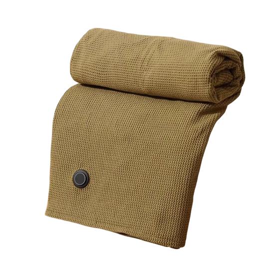 Heating Shawl USB Powered Heating Scarf with 3 Temperature Settings Zippered Winter Warm Wrap Portable Heated Blanket for Travel Flights Road Trips