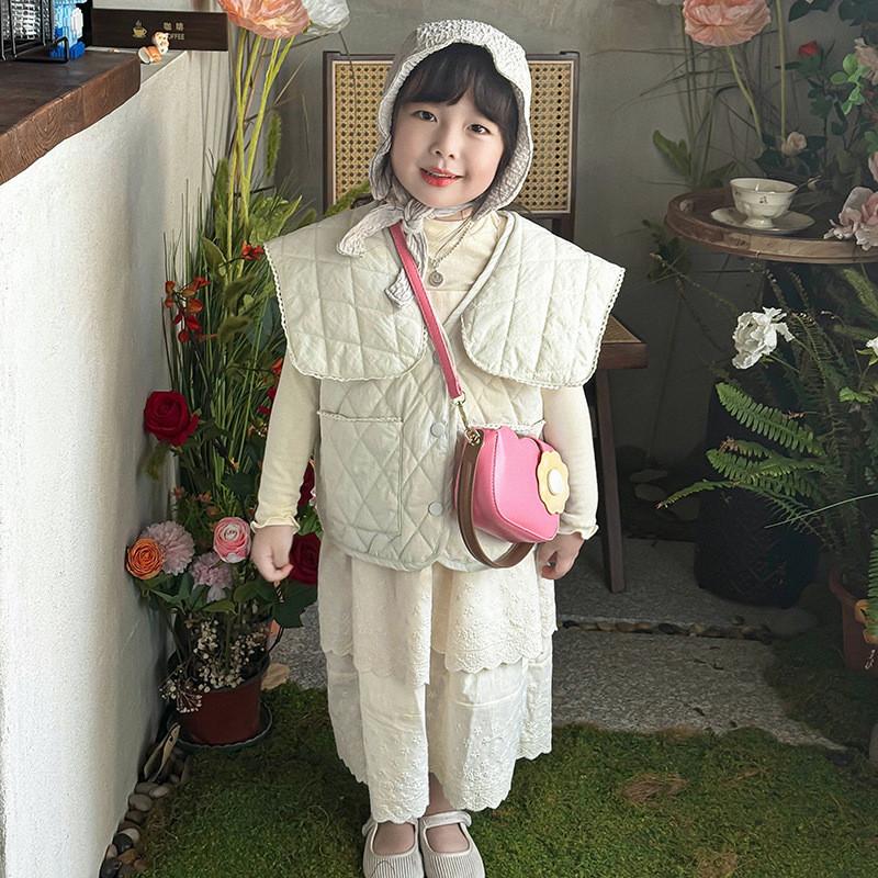 Adorable Mini Floral Crossbody Bag For Kids With Breathable Design In Pink And Purple