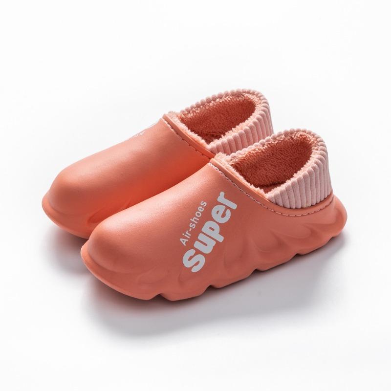 Lidani home slippers men's winter outdoor bag and thick-soled indoor thermal cotton shoes women's household simple autumn and winter