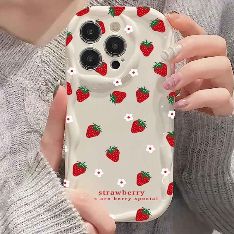 Hülle Für Huawei Honor 400 200 Pro 600 90 Lite X5C X7D X8D X9D X6B X8B X9B X5B X6C X8C X6A X8A X7A X9C Modische Erdbeerhülle