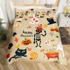Sugar Skull King Queen Duvet Cover Funny Skeleton Halloween Bedding Set Gothic Spooky Bone Quilt Cover Polyester Comforter Cover
