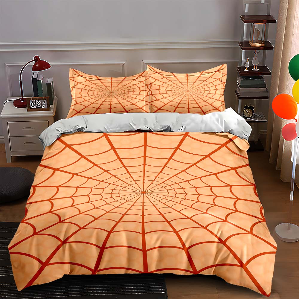 

Geometric, radial, web-like. Bedding Duvet cover sets Duvet covers Pillowcases gifts (1 * Duvet Cover 2 * Pillowcases, without duvet insert) 135x200cm