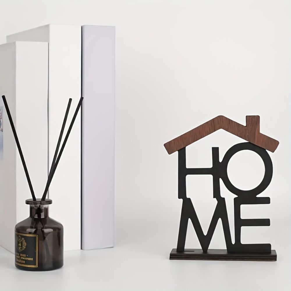 Home Decor Desktop Counter Decoration Wooden Home Series Ornament Home Ornament  Living Room