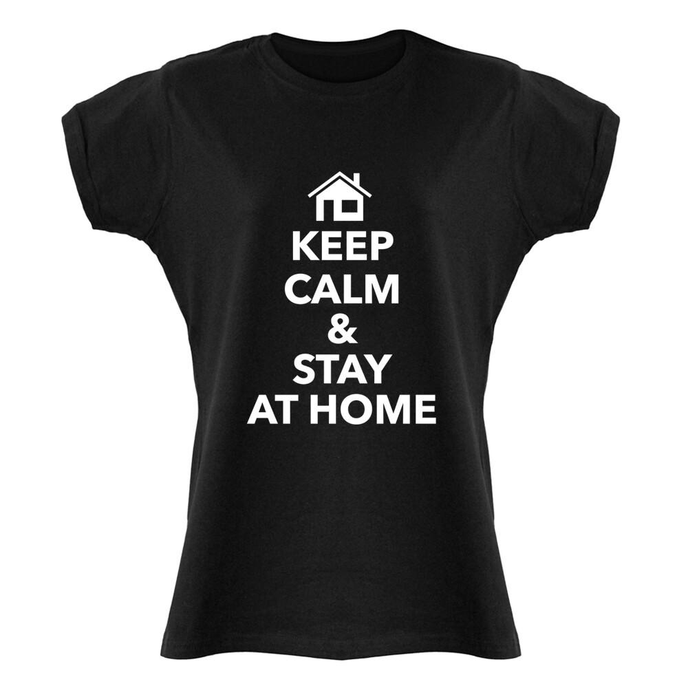 Keep Calm Stay At Home T-Shirt S-XXL Sizes XXL