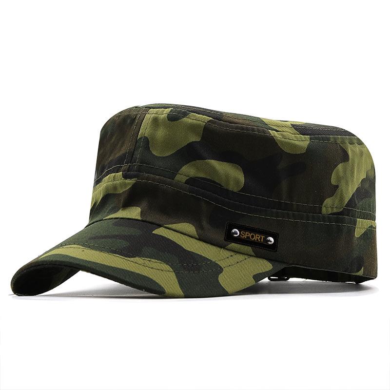 1PCCamouflage Flat Cap Fashion Camo Baseball Hat Adjustable Classic Fashion Sunshade Hat For Women Men Gorras Outdoor Sport Caps