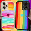 Rainbow Gradient Love Desgin Soft Phone Case for Xiaomi Poco X7 X6 X5 Pro X4 Gt X3 F7 Ultra M8 M7 Redmi 15C 15 14C 13 13C 12 12C