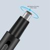 Electric Nose Hair Trimmer Aluminum Tube Body Arched Cutter Head USB Rechargeable with Eyebrow