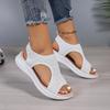 Fashion Women's Shoes Summer 2025 Comfort Casual Sport Sandals Women Beach Wedge Sandals Women Platform  Roman Sandals