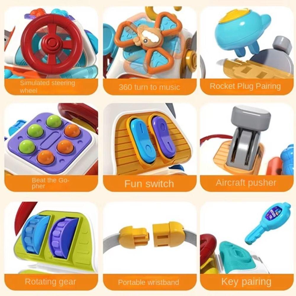 Parent-child Interactive Montessori Sensory Toys Puzzle Baby Busy Cube  Newborn Gift