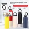 Isolierte Sportwasserflasche mit magnetischer Handyhalterung und eingebautem Ständer Perfekt für Fitnessstudio-Workouts, Outdoor-Abenteuer und Reisen