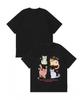 Cute Cartoon Cats Pattern Colorful Graphic T Shirt