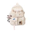 NICOLE & DORIS Cute Women's Ita-Bag Backpack, Large Capacity, A4 Size, Perfect for High School Students, with Charm, Water-Repellent Nylon, Stylish,