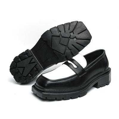 Fashion Leather Shoes Man Casual Loafers Luxury Design Slip On Male Dress Shoes Leisure Style Big Size Good Wear-resistant Sole