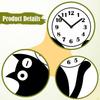 Acrylic Cat Design Silent Hanging Wall Clock Decorative Pendulum Ornament Suitable for Bedroom