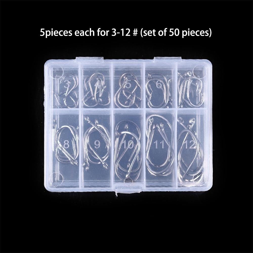 

1000 шт. набор рыболовных крючков из высокоуглеродистой стали острые прочные зазубренные рыболовные крючки для скальной рыбалки аксессуары для снастей с бо