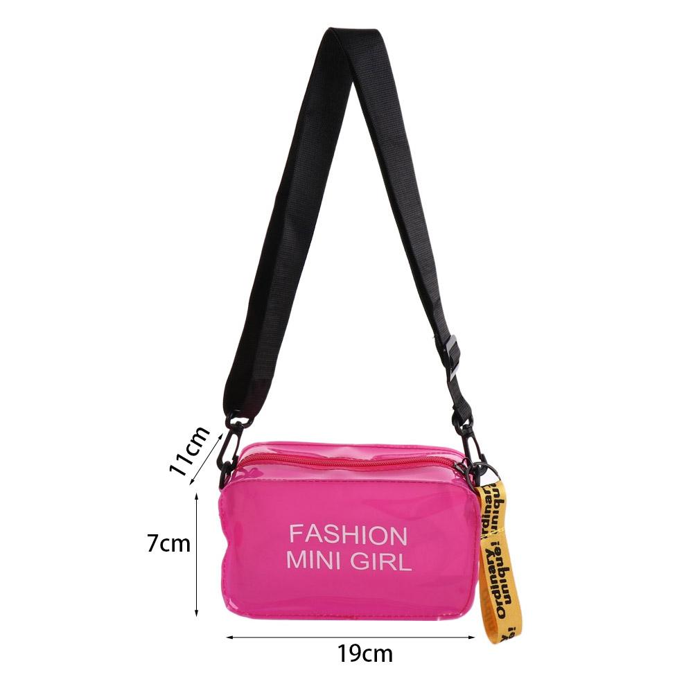 Purses Sweet Handbags Candy Color Messenger Bag Transparent Jelly Bag Shoulder Bag Crossbody Bags