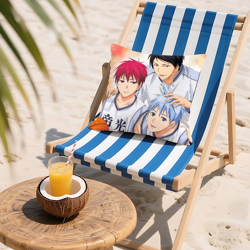 Cool A-Kurokos Basketball Pillow Case Cushion Cover Soft Cute Throw Pillow Case For Car Sofa Pillowcase Polyester With Zipper