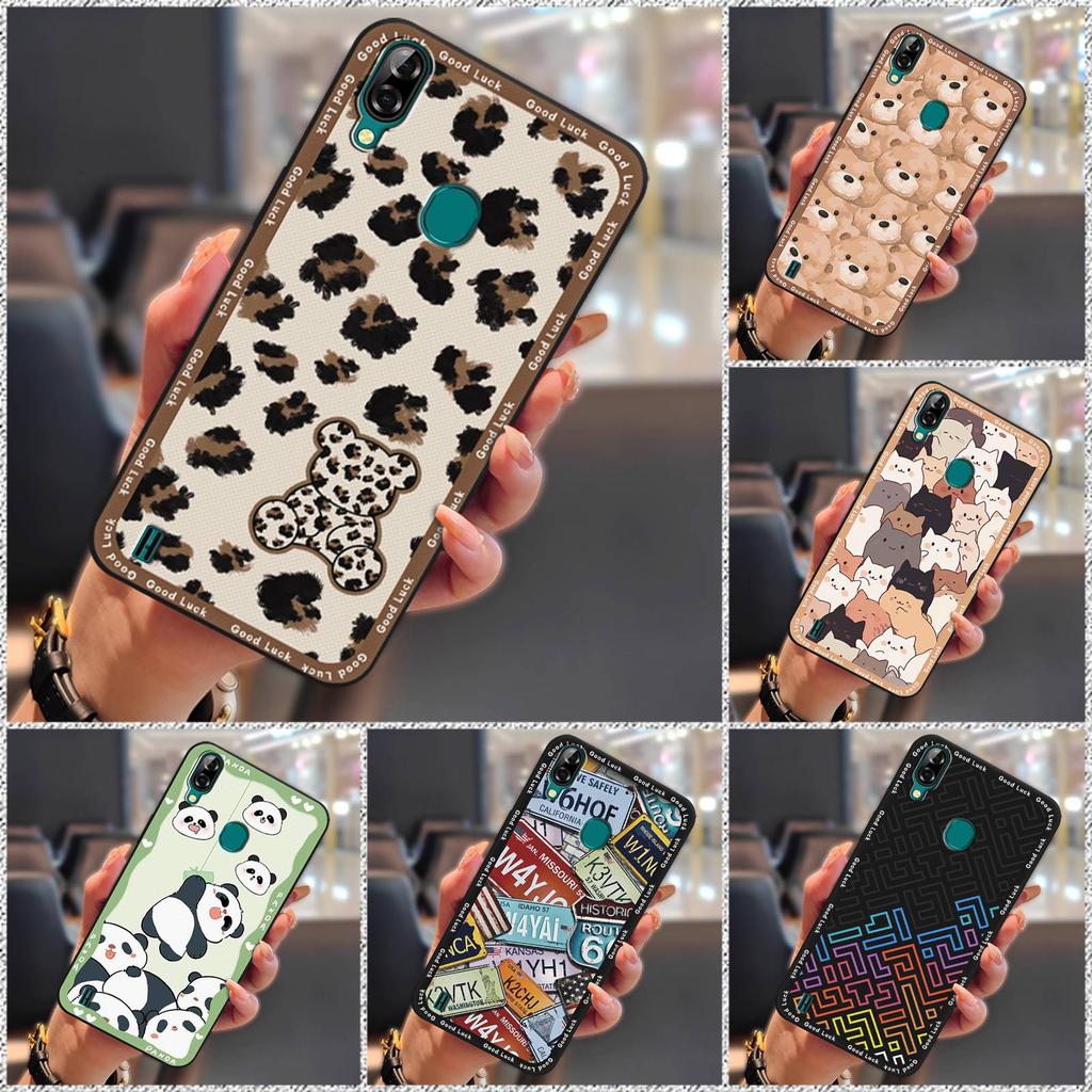 Durable Cute Phone Case For Blackview A60 Pro Fashion Design Back Cover Cover Anti-dust Full Wrap Silicone Protective