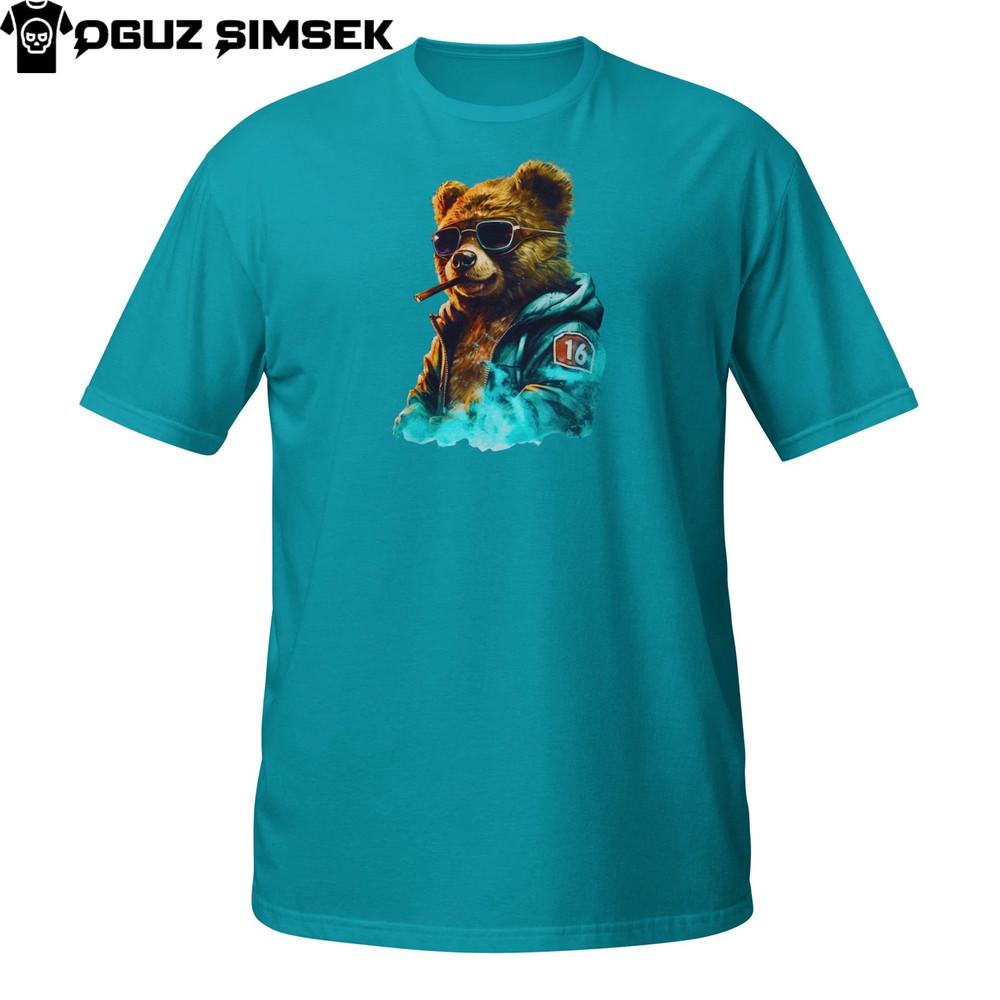 

Cool Teddy Bear Streetwear T-Shirt – Urban Vibe Graphic with Shades Tee 3XL