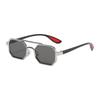 Street Wear Polygon Sunglasses Metal Eyewear Retro Double Bridge Sun Glasses