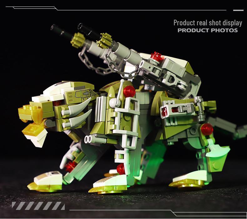 KaiZhi Mech Beast Heavy Cannon Lion Building Blocks - Educational Toy for Boys
