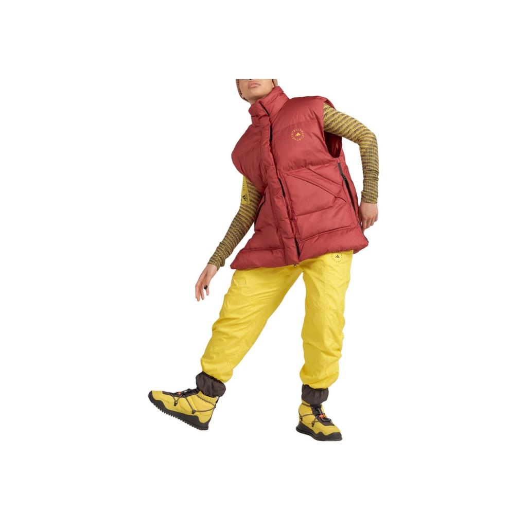 Adidas X Stella McCartney Logo Print Elastic Waist Jogger Pants Women Yellow HI6072