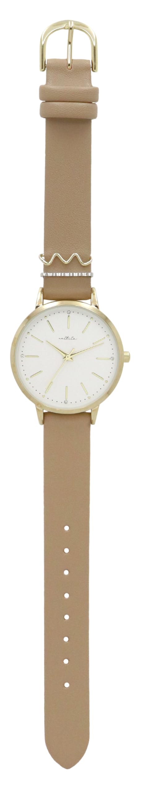 Fieldwork Analog Watch with Leather Zinnia BR Women s Strap, Beige, GY054-4 бежевый
