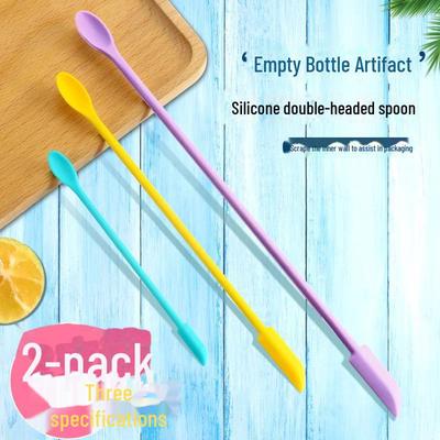 Mini-Silikonschaber für Kosmetik – Probenlöffel für Gesichtscreme, Grundierung, Lotion