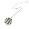 Altesse [N3070] - Silver Necklace 'Sissi' Black White