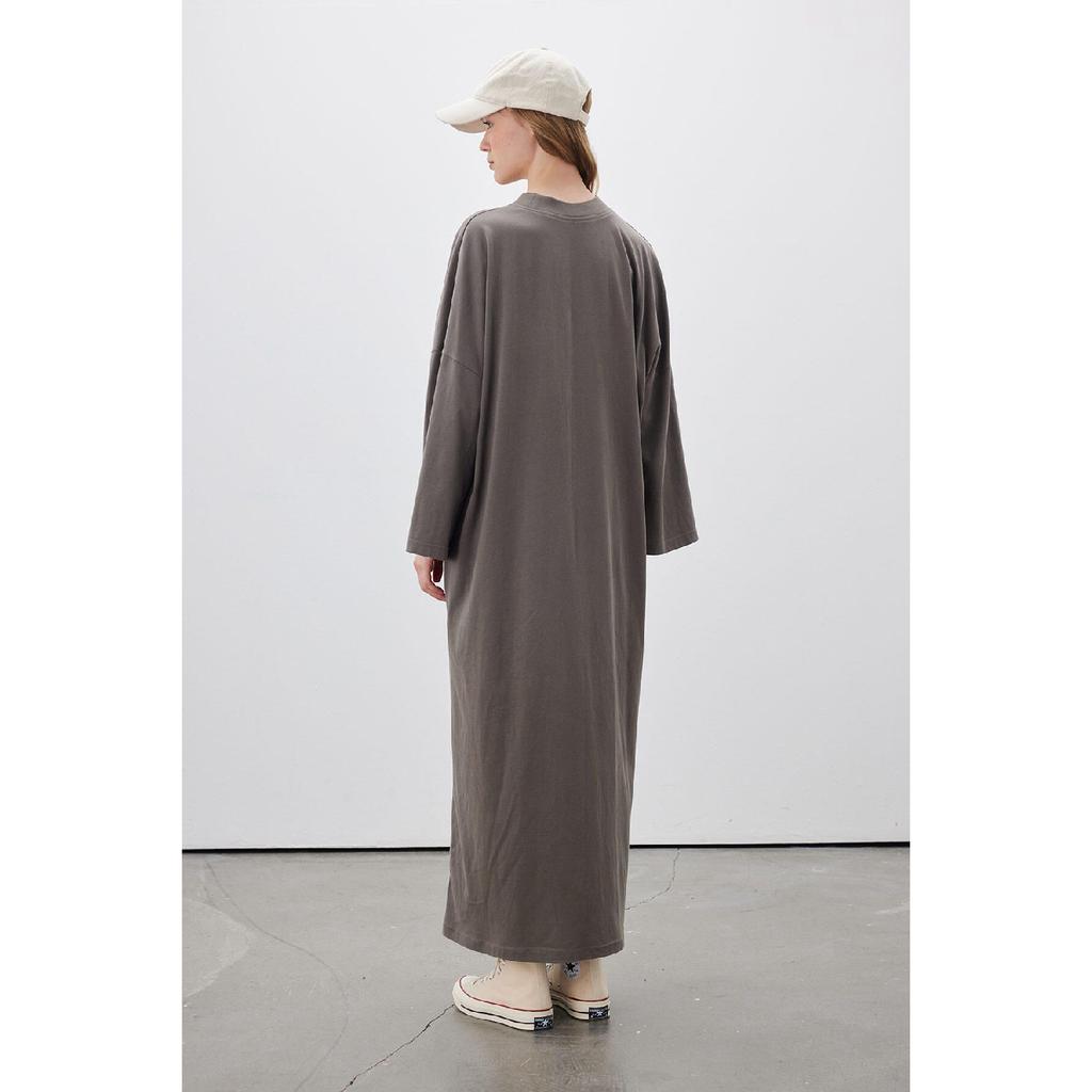 Oversize Long Comfortable Dress Anthracite
