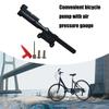 High Pressure Bicycles Tire Pump with Barometers Road Bike Tyre Inflator Small Hand Pump Bicycles Repair Tool Enduring