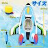 VBACALA Airplane-Shaped Float with Foot Holes, Kids' Water Gun, and 2 Inflator Pumps Included, Perfect for Pool, Beach, and Outdoor Water Play
