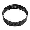 Set of 8 Stainless Steel Tart Molds Professional Perforated Cake Rings for Baking Cooking Pastries and Fruit Tarts