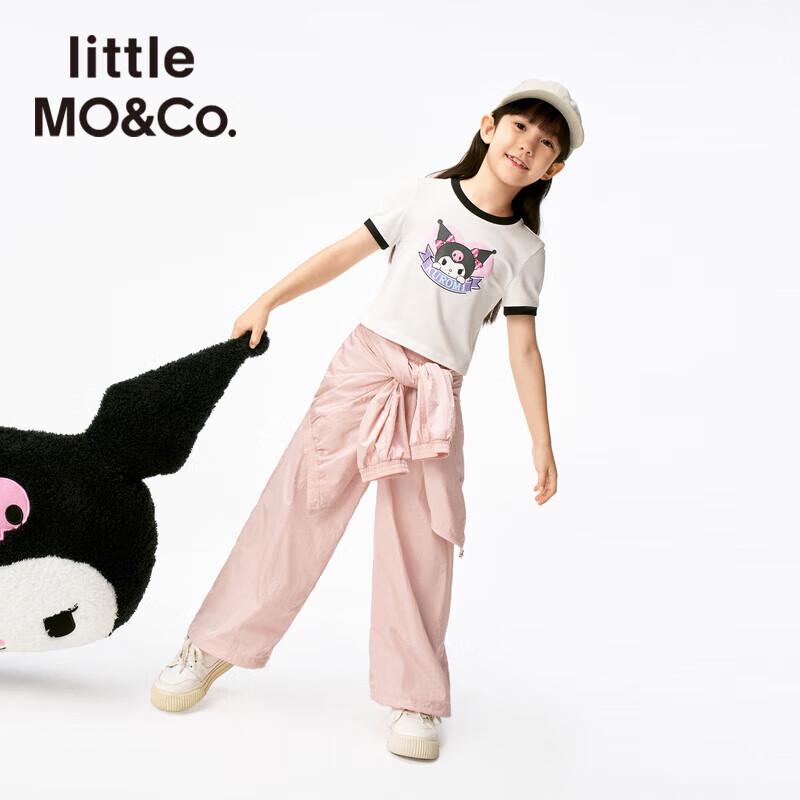 little MO&Co. Kuromi IP Girls' Antibacterial Short Sleeve T-Shirt