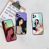 BF83 Mulan Prinzessin Soft Shell Handyhülle für iPhone 16 15 14 13 12 Pro Max Plus Mini