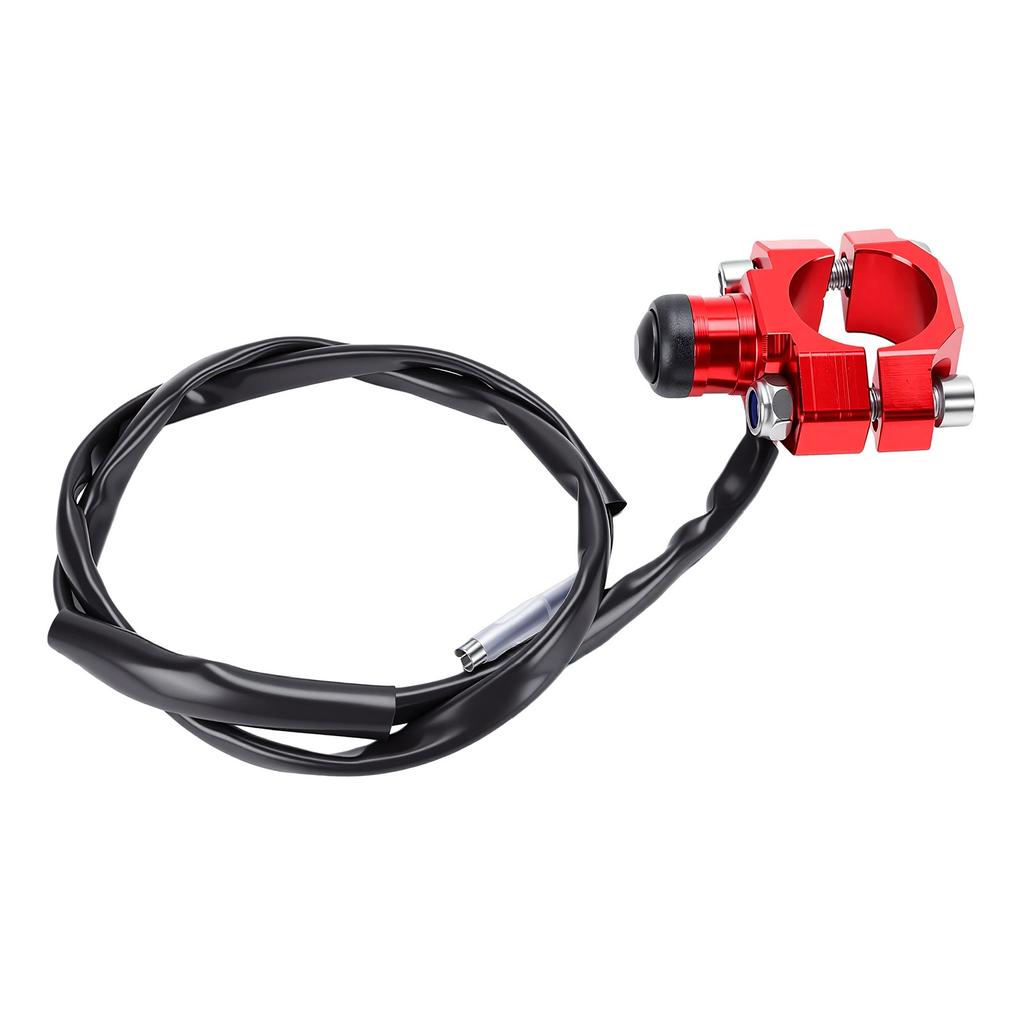 Dirt Bike Engine Stop Start Kill Button with Mounting Backplate CNC Replacement for CRF XR CR 125 230 250 300 450 650
