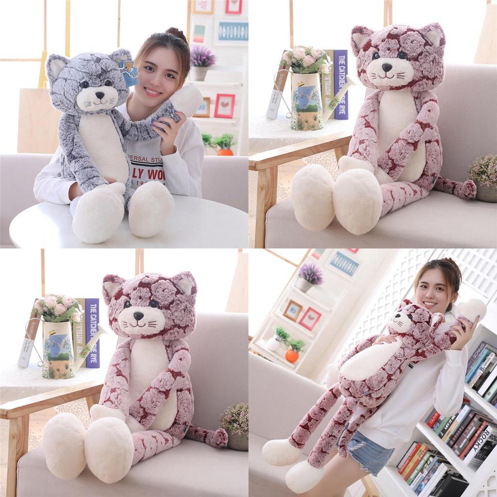 Adorable Large Cat Plush Toy Soft Cute Stuffed Doll Perfect For Christmas Gift
