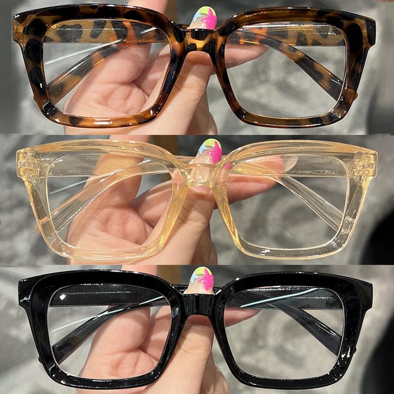 3pcs Cat-eye Decorative Glasses Fashionable Simple for Matching Clothes and Computer Glasses