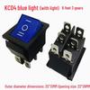 KCD4 Rocker Switch: 16A, 250V, 4/6 Pins, 2/3 Positions, with Lighted Reset Button