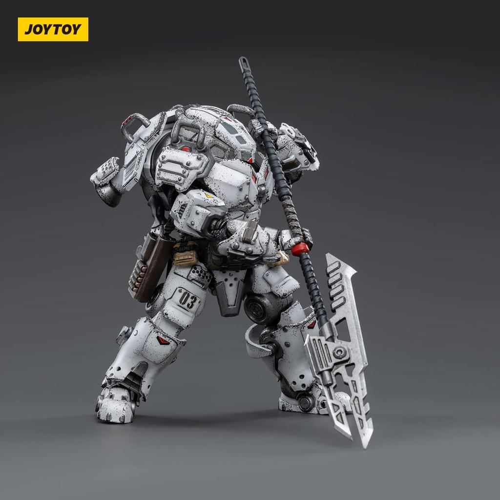 JOYTOY War The Sad Expeditionary White Iron Cavalry Regiment 9 Weapon Scale PVC ABS Painted Movable Figure Star Force, "Heavy User" 1/18 &