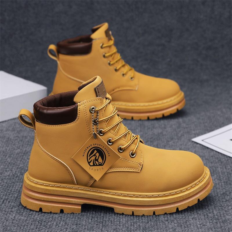 2025 Autumn Cross-border Explosion Martin Boots New Men's Casual Boots Retro British Style Help Casual Tooling Boots