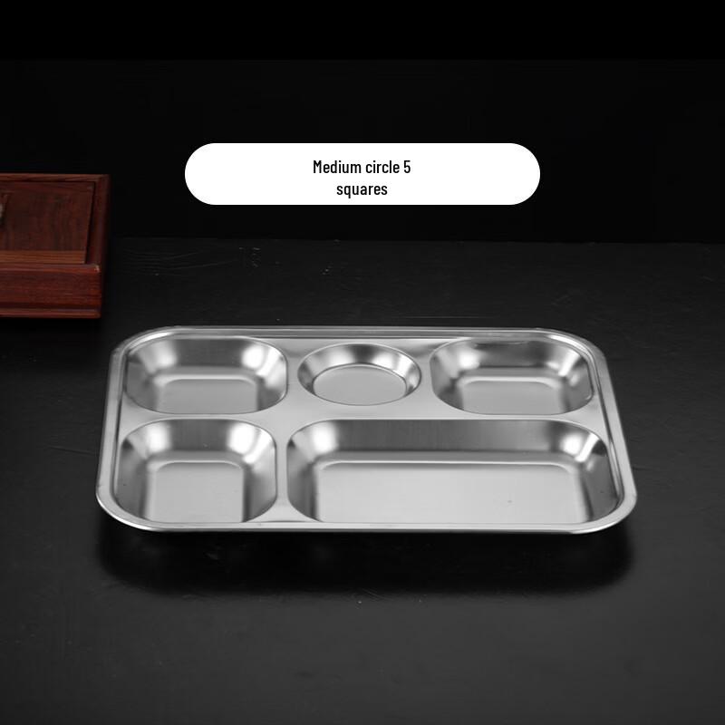 ARKIE 304 Stainless Steel Partitioned Meal Tray